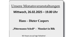 🎭✨ Pittermanns Scholl zu Gast bei den Bilker Heimatfreunden!