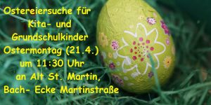 Düsseldorf Bilk: Pittermanns Scholl lädt Kinder zur Ostereiersuche am Ostermontag ein -…